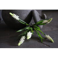 Kunstboeket / bundel druifjes met groen 26 cm