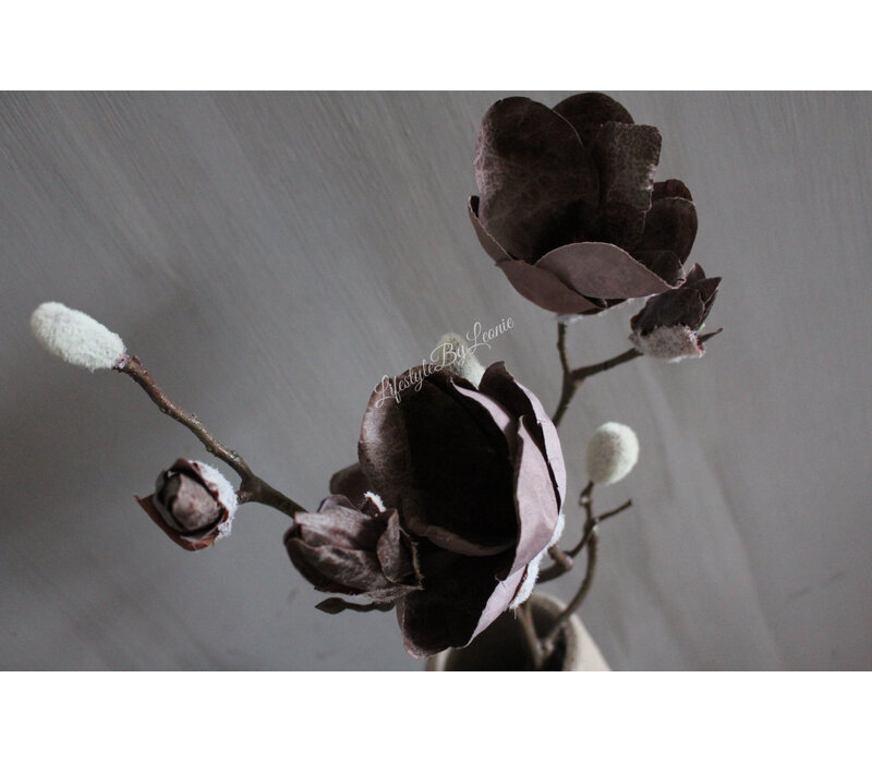 Kunst Magnolia tak Sober grey 72 cm