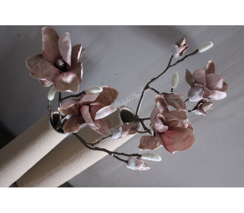 Kunst magnolia tak Powder pink 72cm