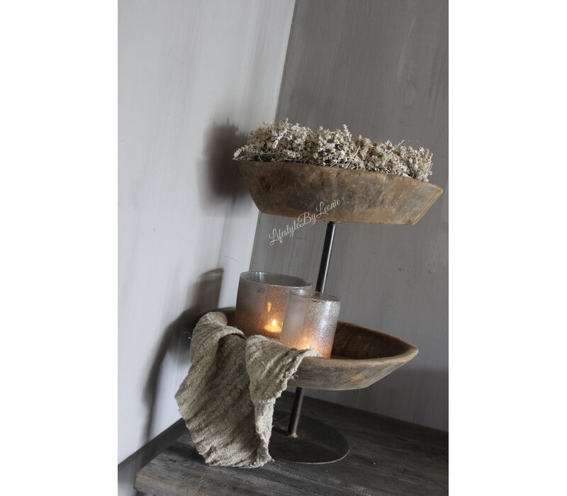 Krans gedroogde Bonsai en wilde Lavendel 35 cm