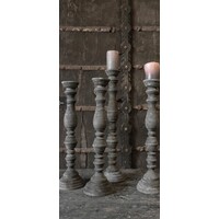 Houten baluster kandelaar Haruka island 53 x 15 cm