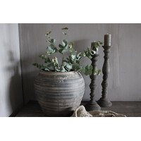 Kunst eucalyptus tak groen/grijs 90cm