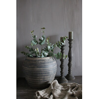 Kunst Eucalyptus tak groen/grijs 90 cm