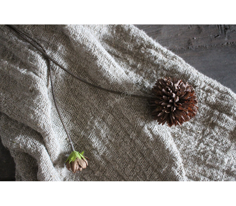 Namaak PomPom tak chocolate brown 66 cm