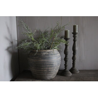 Kunst asparagus tak groen/grijs 80cm