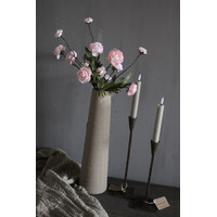 Zijden bosje ranonkels pastel roze 52cm