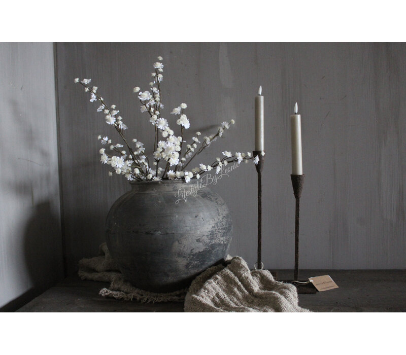 Kunsttak Gipskruid soft white 57 cm