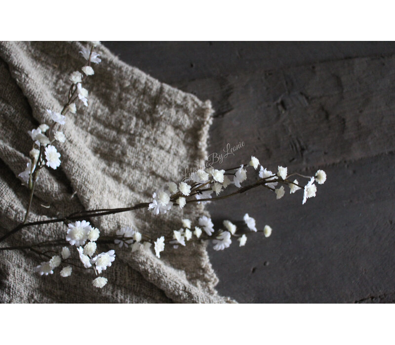 Kunst tak gipskruid soft white 57cm