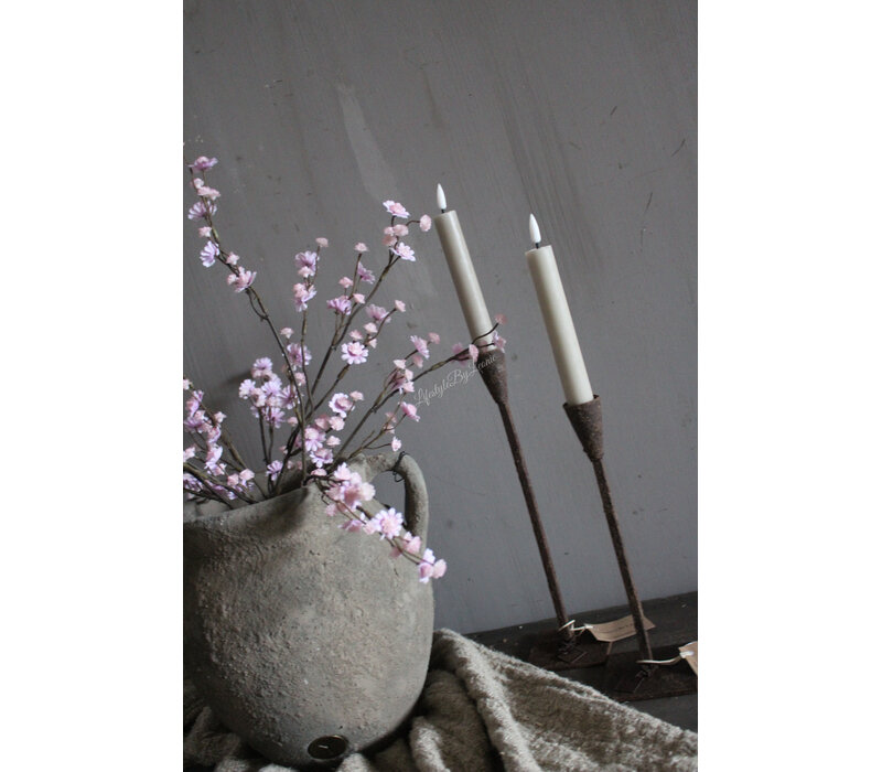 Kunst tak gipskruid pastel pink 57cm