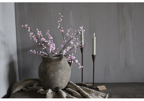 Kunst tak gipskruid pastel pink 57cm