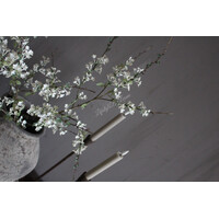 Kunst bloesem tak 80cm soft white