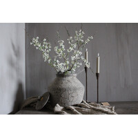 Kunst bloesem tak 80cm soft white