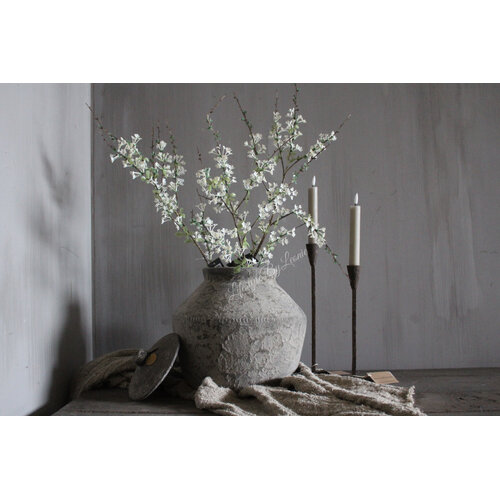 Kunst bloesem tak soft white 80 cm 