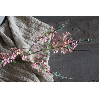 Kunst bloesem tak dark pink 80 cm
