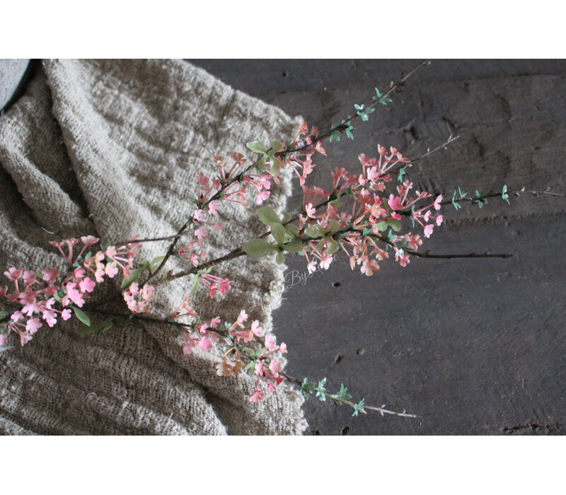 Kunst bloesem tak dark pink 80 cm