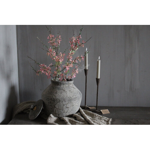 Kunst bloesem tak 80cm dark pink 