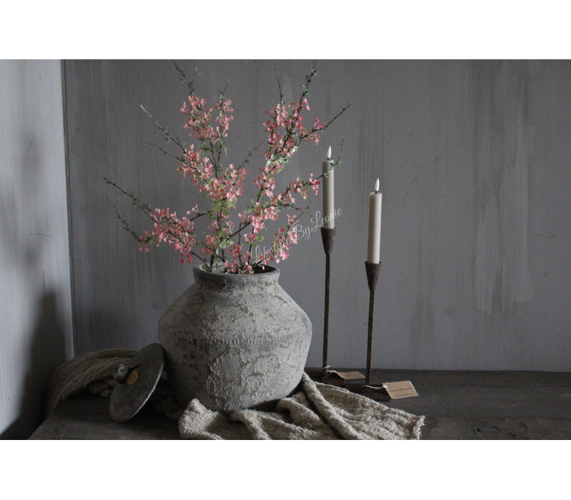 Kunst bloesem tak 80cm dark pink