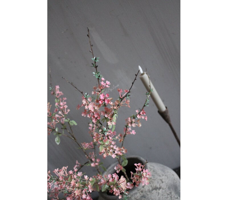 Kunst bloesem tak dark pink 80 cm