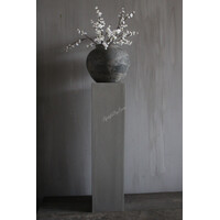 Hoge vierkante zuil grey/brown 81 x 20 cm