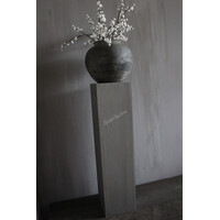 Hoge vierkante zuil grey/brown 81x20cm