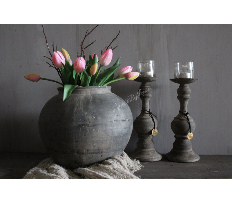 Baluster kandelaar Old barn 28cm