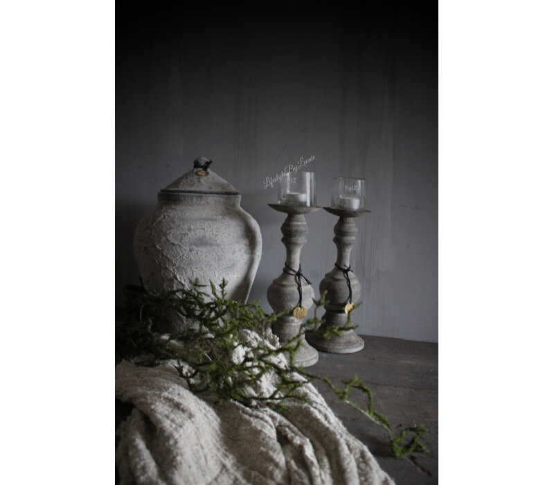 Baluster kandelaar Old barn 28cm