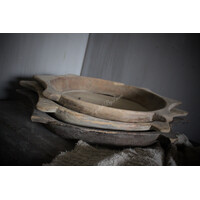 Uniek houten Chapati plate 50 cm