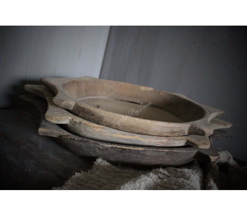 Uniek houten Chapati plate 50 cm