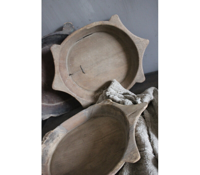 Uniek houten chapati plate 50cm