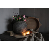 Uniek houten Chapati plate 50 cm