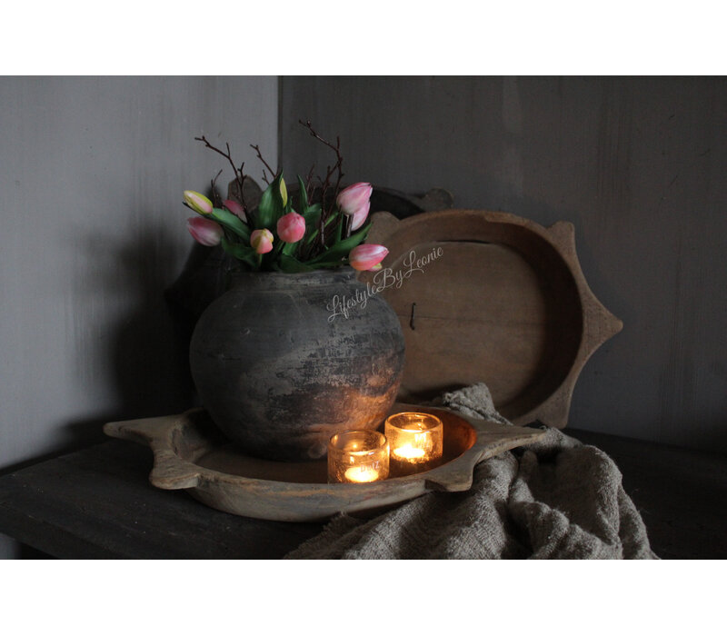 Uniek houten chapati plate 50cm