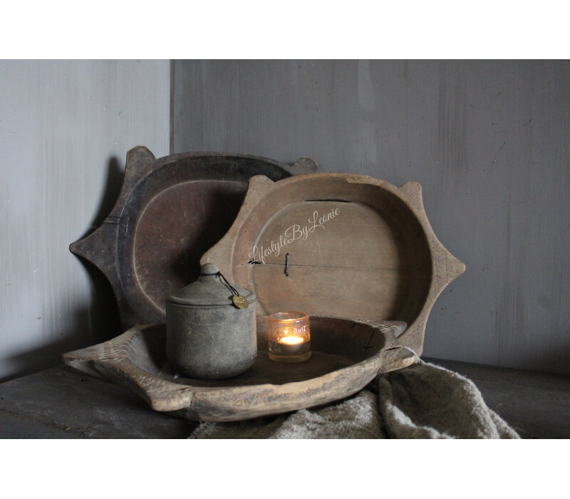 Uniek houten chapati plate 50cm