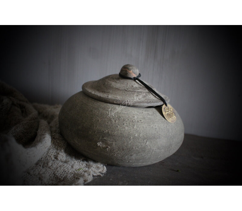 Mooie stenen tabakspot Old barn 18 x 12 cm