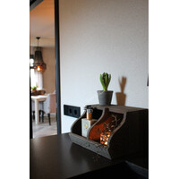 Gruttersbak met 2 vakken Antique grey 30x23cm