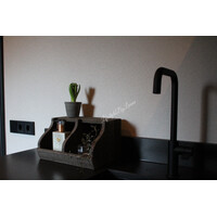 Gruttersbak met 2 vakken Antique grey 30 x 23 cm