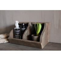 Gruttersbak met 2 vakken Antique grey 30x23cm