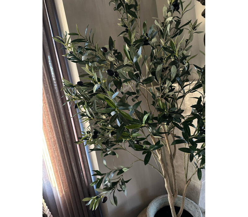 Kunst olijfboom van zijde 180cm
