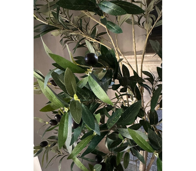 Kunst olijfboom van zijde 180 cm