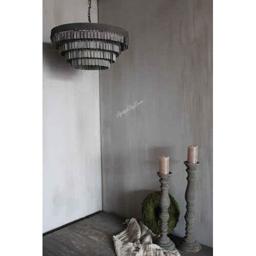 Metalen hanglamp Dhari round stripes 46cm 