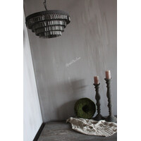 Metalen hanglamp Dhari round stripes 46cm