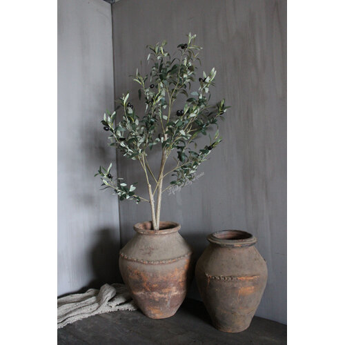 Kunst olijfboom van zijde 120 cm 