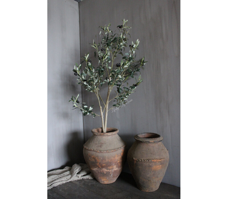 Kunst olijfboom van zijde 120 cm