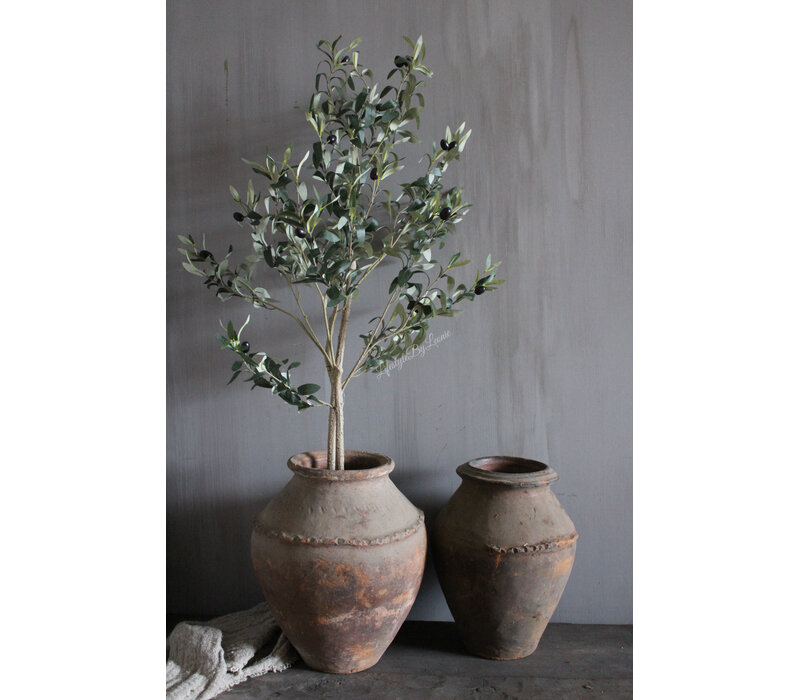 Kunst olijfboom van zijde 120 cm