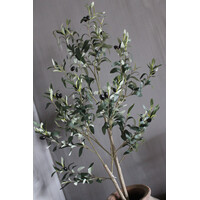 Kunst olijfboom van zijde 120 cm