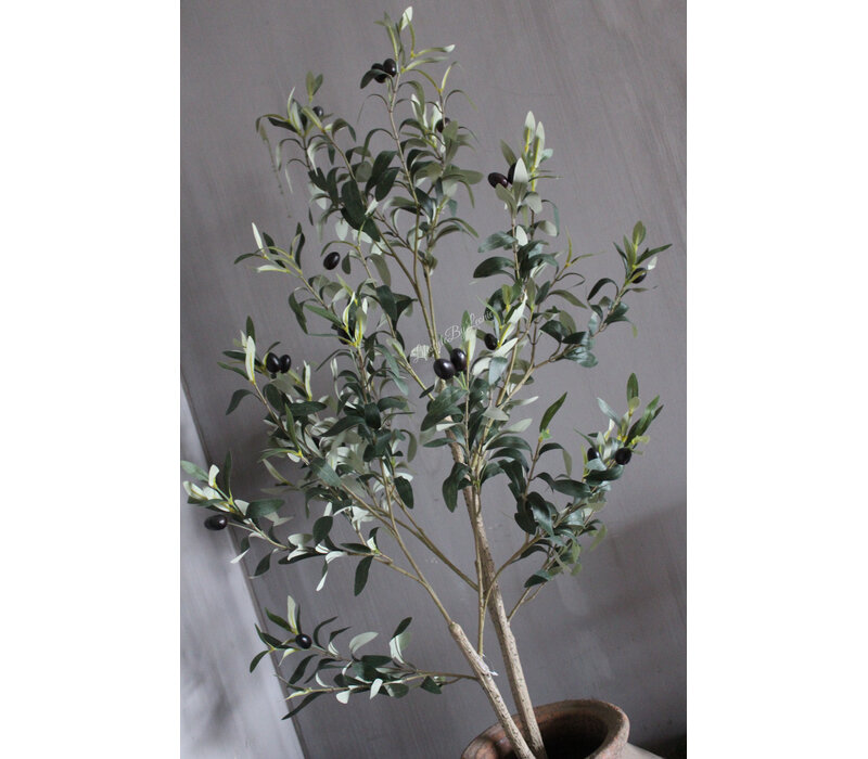 Kunst olijfboom van zijde 120 cm