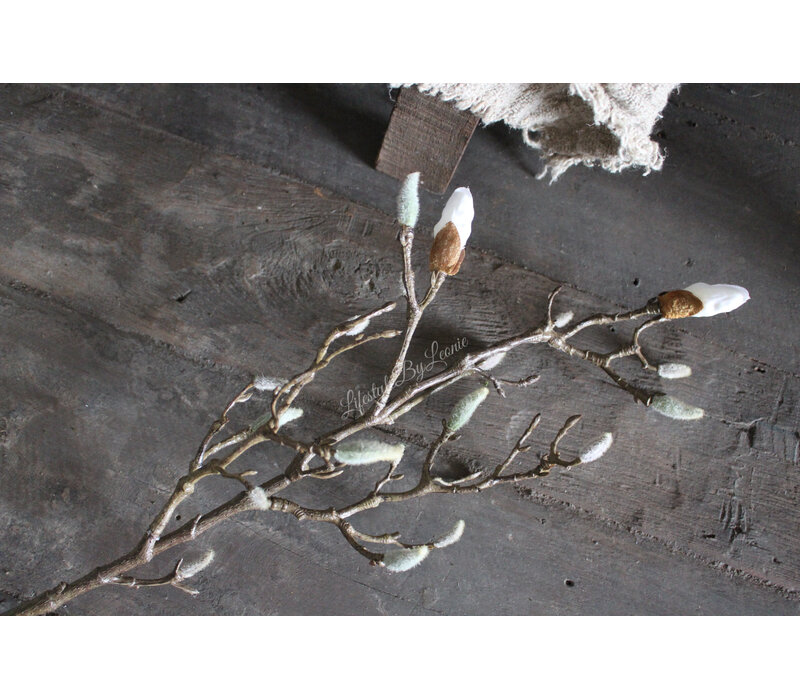 Namaak Magnolia tak in knop 70 cm