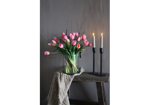 Bosje real touch Tulpen candy pink 40 cm