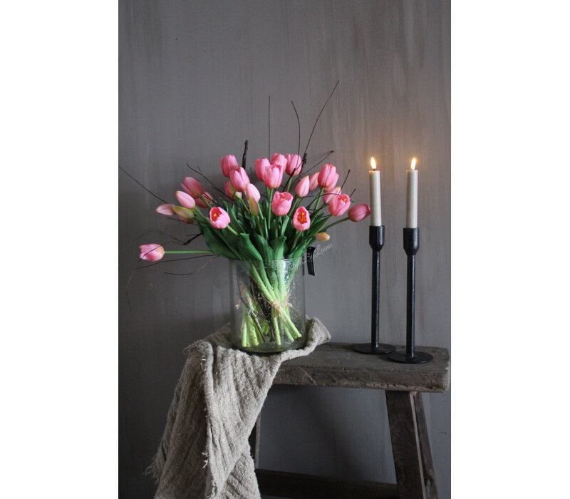 Bosje real touch Tulpen candy pink 40 cm