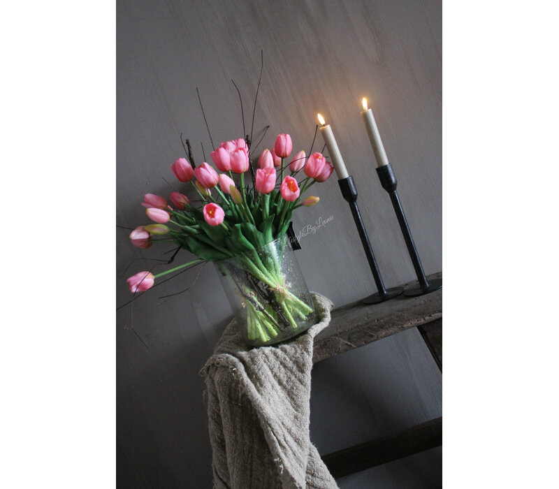 Bosje real touch Tulpen candy pink 40 cm