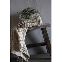 Shabby linnen plaid 100 cm